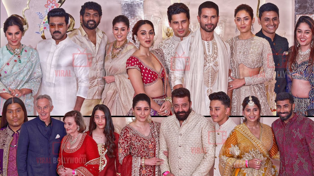 Couple, Family and Foreigners arrives at Anant Ambani - Radhika Merchant Wedding