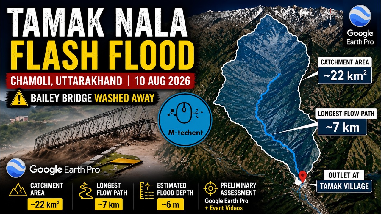 🌊 Tamak Nala Flash Flood | Chamoli, Uttarakhand | 10 August 2026
