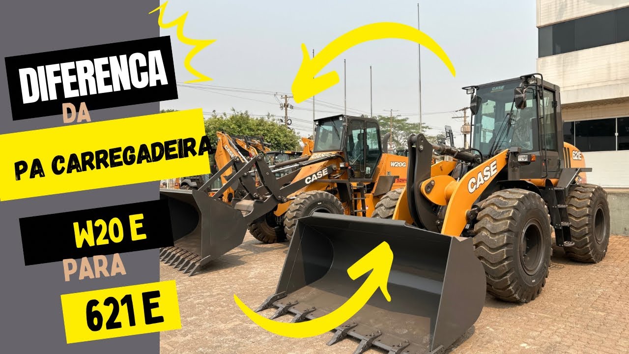 #Dica / Diferença da Pá carregadeira Case w20E para 621 E ? Veja o vídeo gostou curti e me Segue