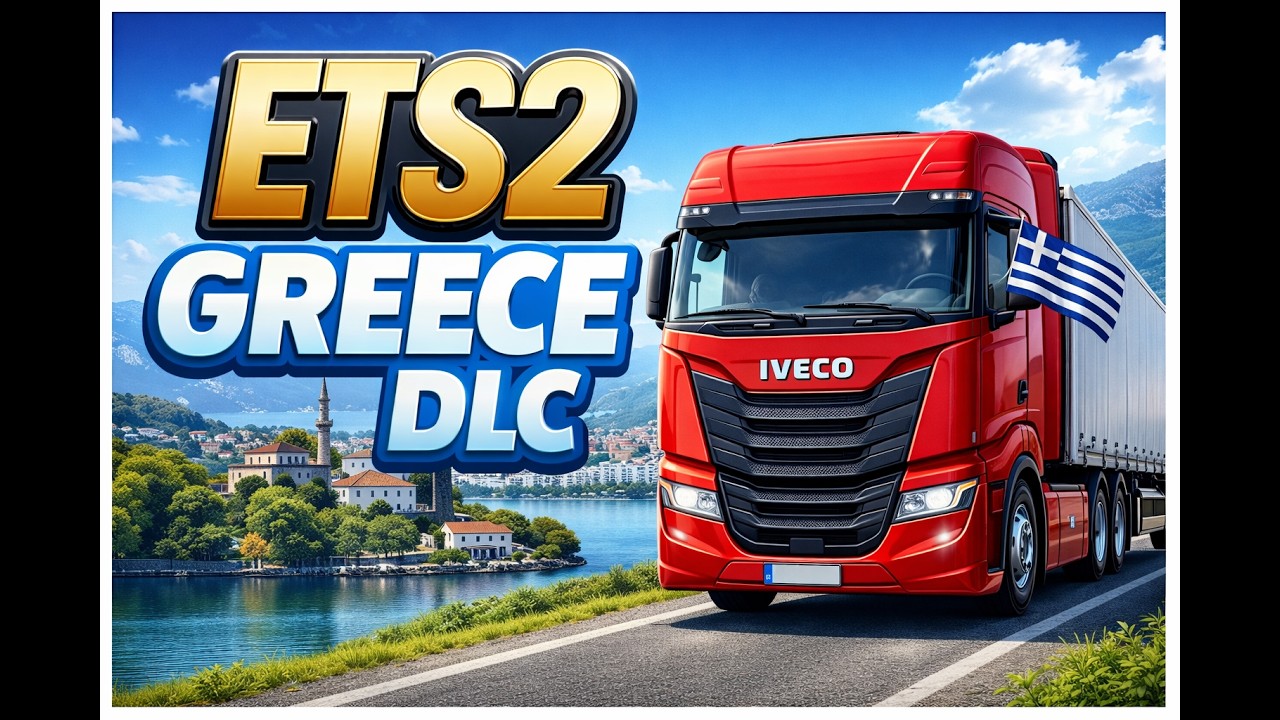 ETS 2 Greece DLC | Ioannina to Larissa | No Commentary