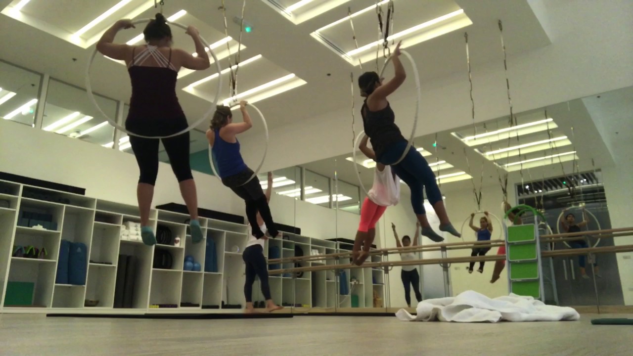First time to try this AERIAL HOOP | Janice Vallares