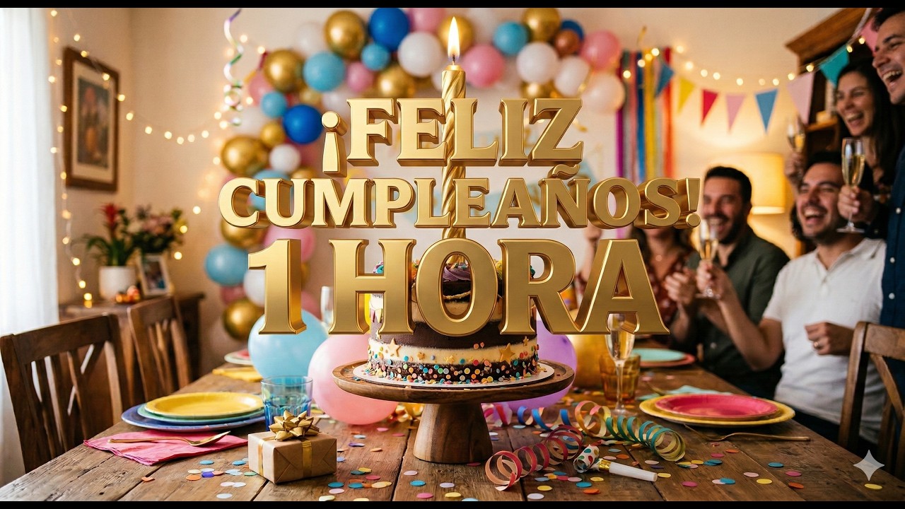 Feliz Cumpleaños 🎉 ¡Hoy cantamos para ti! | Canción de Cumpleaños | 1 Hora