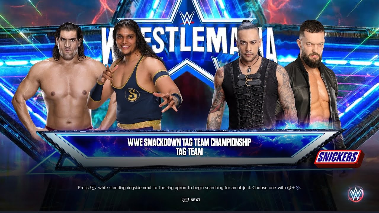 The Great Khali & Shanky vs. Damien Priest & Finn Balor #WWE2K23 #SmackdownTagTeamChampionship