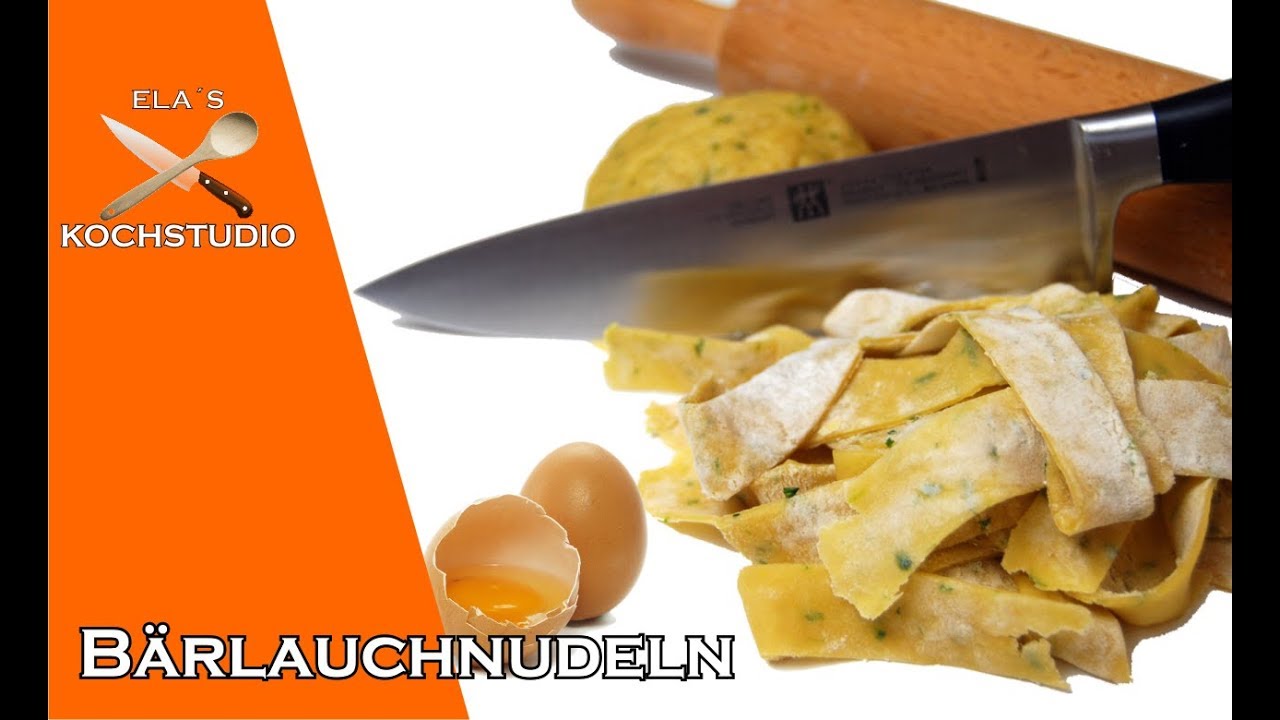 Wie ihr Bärlauchnudeln aus Dinkelmehl ganz einfach selbst macht