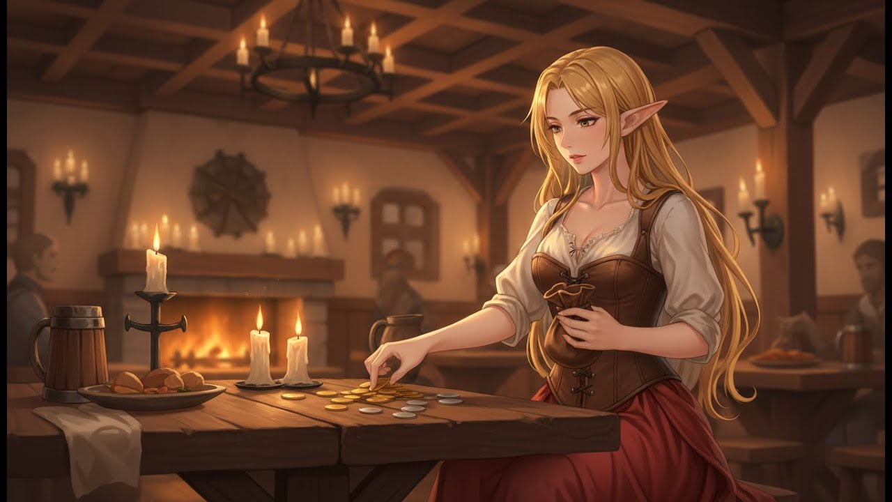 D&D Tavern Ambience 🍺 Warm Medieval Background Music