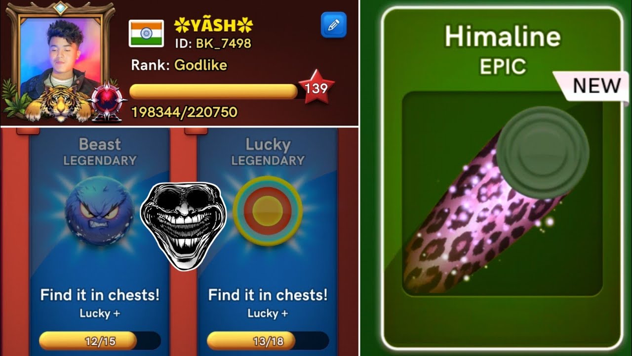 🔥 New Carrom Pass Unboxing 🥳 Indirect Gameplay ☠️ Gaming Yash Carrom Pool 🔥☠️
