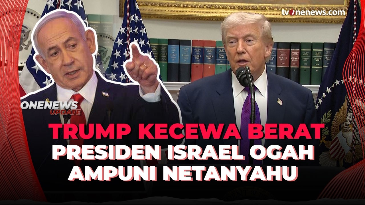 Trump Murka ke Presiden Israel karena Tolak Ampuni Netanyahu Kasus Korupsi | OneNews Update