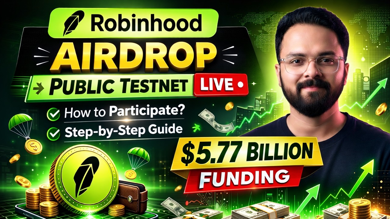 Robinhood Airdrop 🪂| Raised $5.77 Billion | BIGGEST FREE Airdrop!