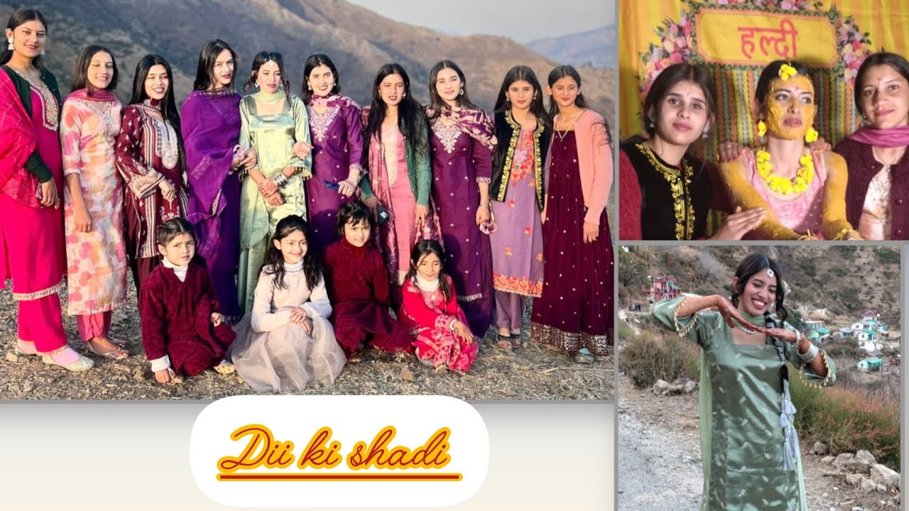 Dulhan photoshoot and mehndi haldi ceremony 🎊 ।। Shaadi special vlog 💚 ।। #_pahadi lifestyle video