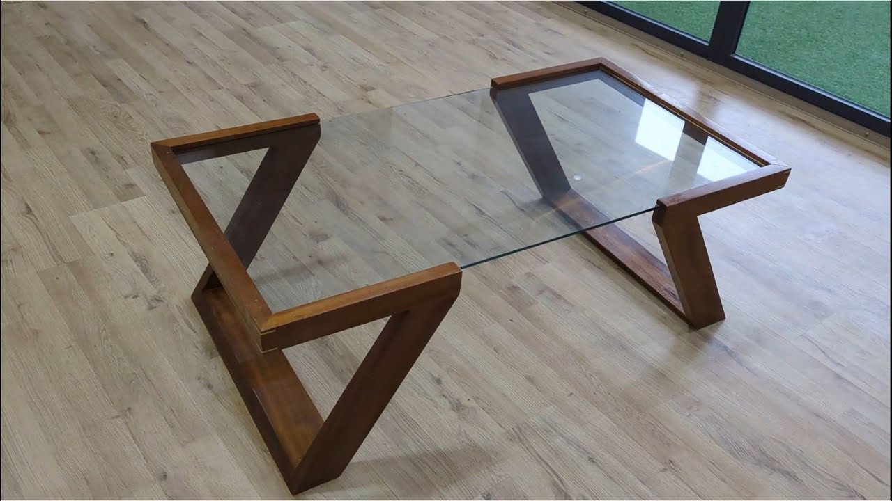 How to Make a Sleek Modern Coffee Table from Scratch ( Woodworking Project )