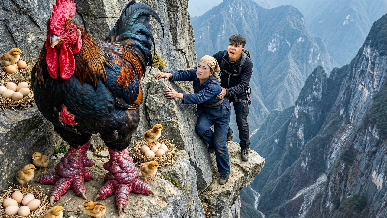 CEO Girl Harvesting Giant Dong Tao Chicken on Deadly Cliff | Sold Out Fast at Village Market