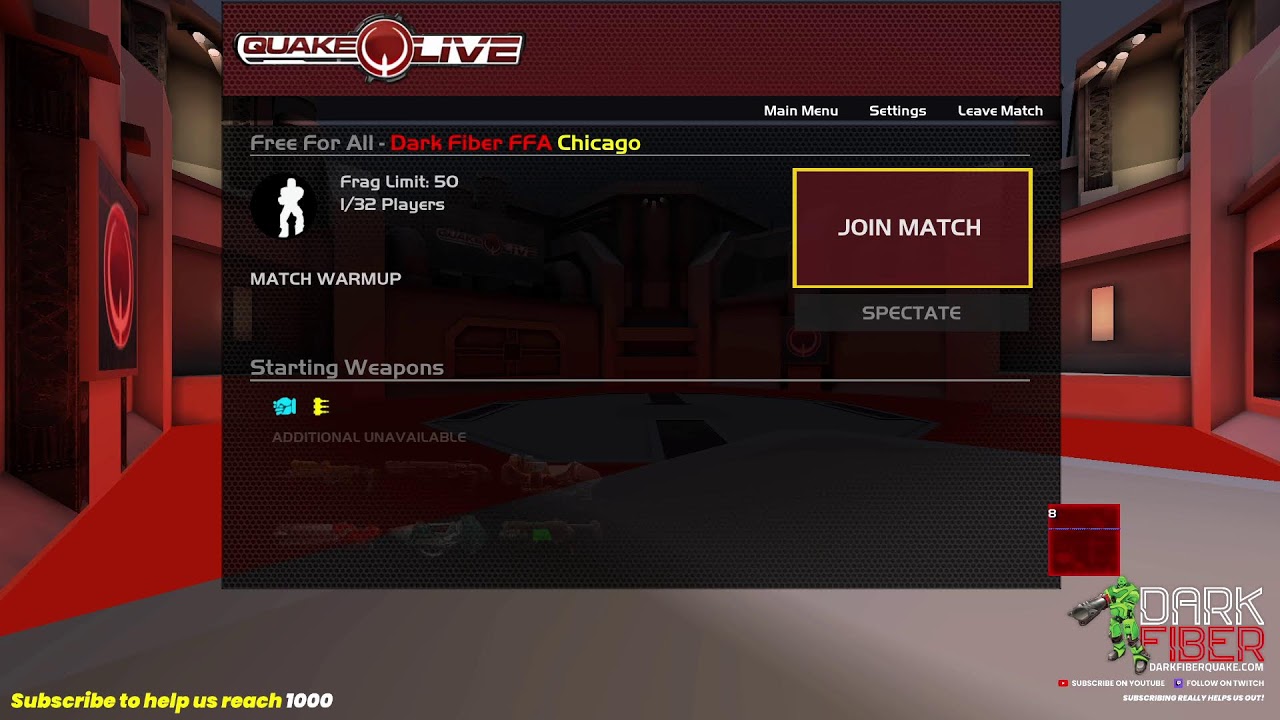 Quake Live FFA @ Dark Fiber