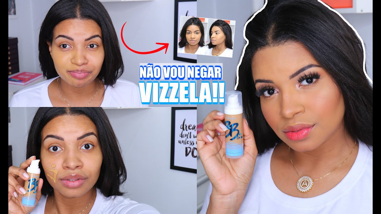 TESTEI O  BB CREAM da VIZZELA -  TO CHOCADA !
