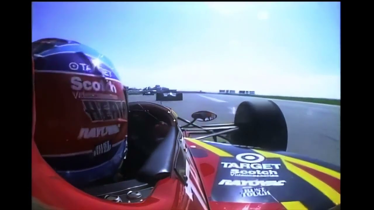 Michael Andretti and Jacques Villeneuve battle for the lead - 1995 Cleveland Grand Prix