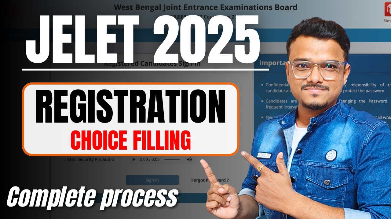 Jelet 2025 Counseling Registration | Complete Process Explained #jelet2025