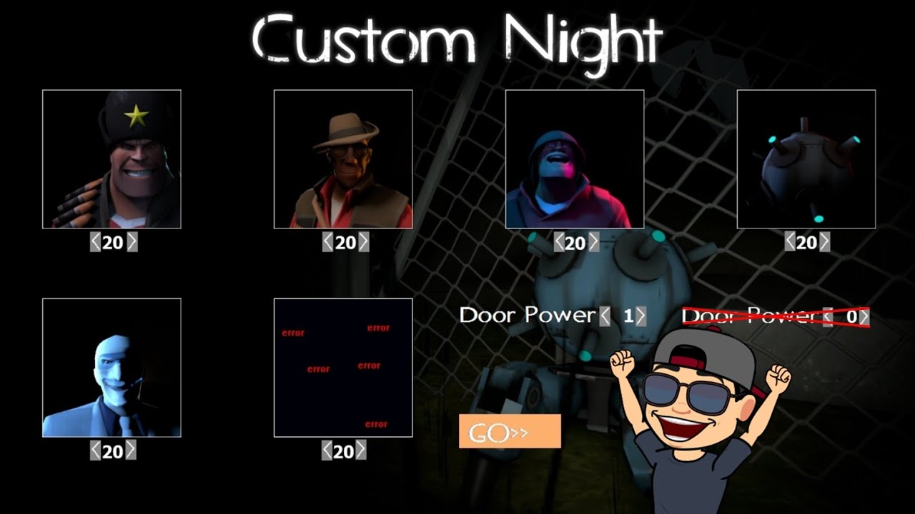 6/20 MODE + WITH/WITHOUT DOOR POWER | FIVE NIGHTS AT HEAVY'S 2 (V1.1.1) | MODO 6/20 | CUSTOM NIGHT |