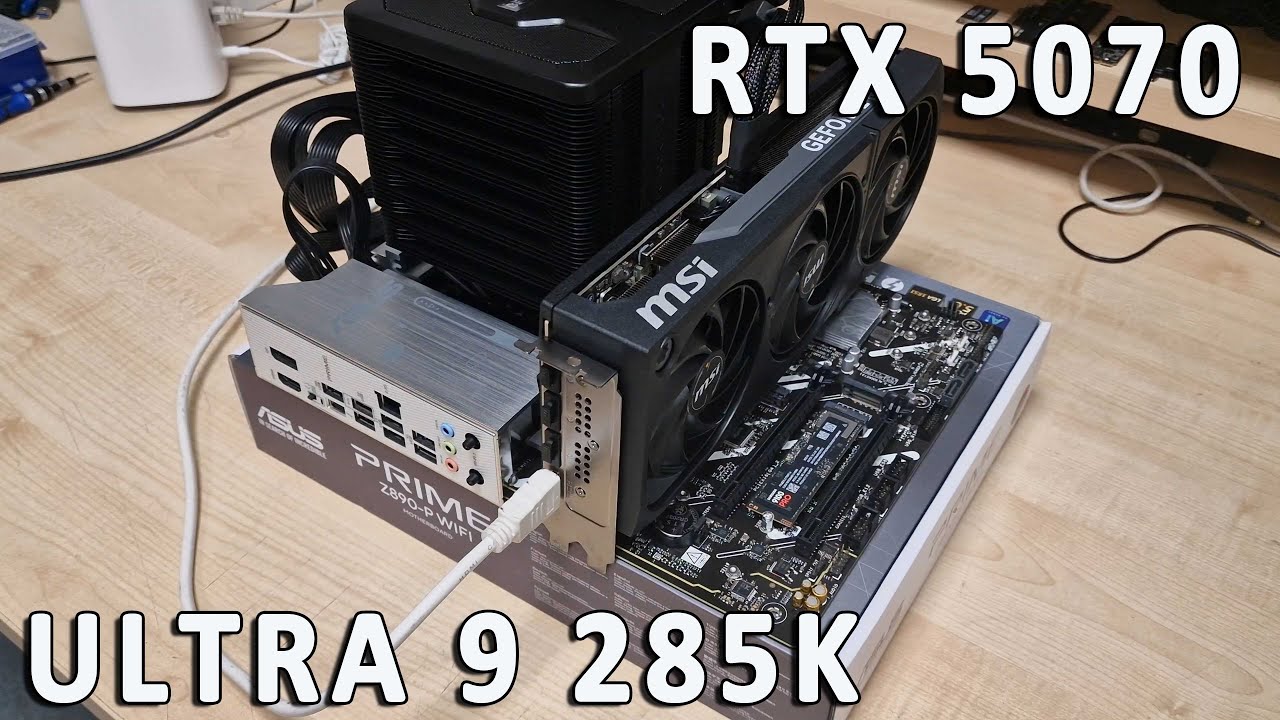 INTEL ULTRA 9 285K, RTX 5070, DARK ROCK PRO 5, SSD 9100 PRO, ASUS PRIME Z890-P WIFI LGA 1851, UNBOX