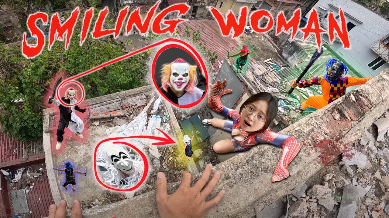 PARKOUR SPIDER-MAN VERSUS SMILE WOMAN REALISTIC HORROR 1.0 (Parkour Horror Short Film) | Epic POV