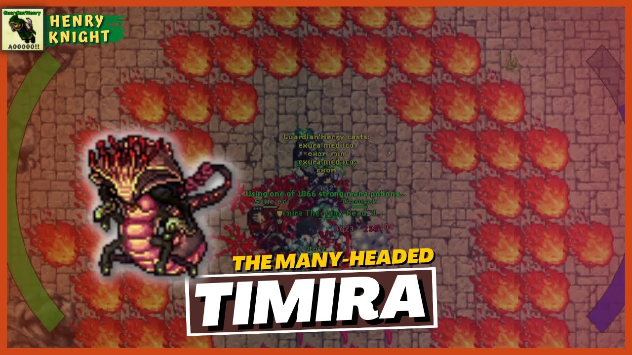 TIBIA BOSSES #65 COMO FAZER O BOSS TIMIRA THE MANY-HEADED (MARAPUR)