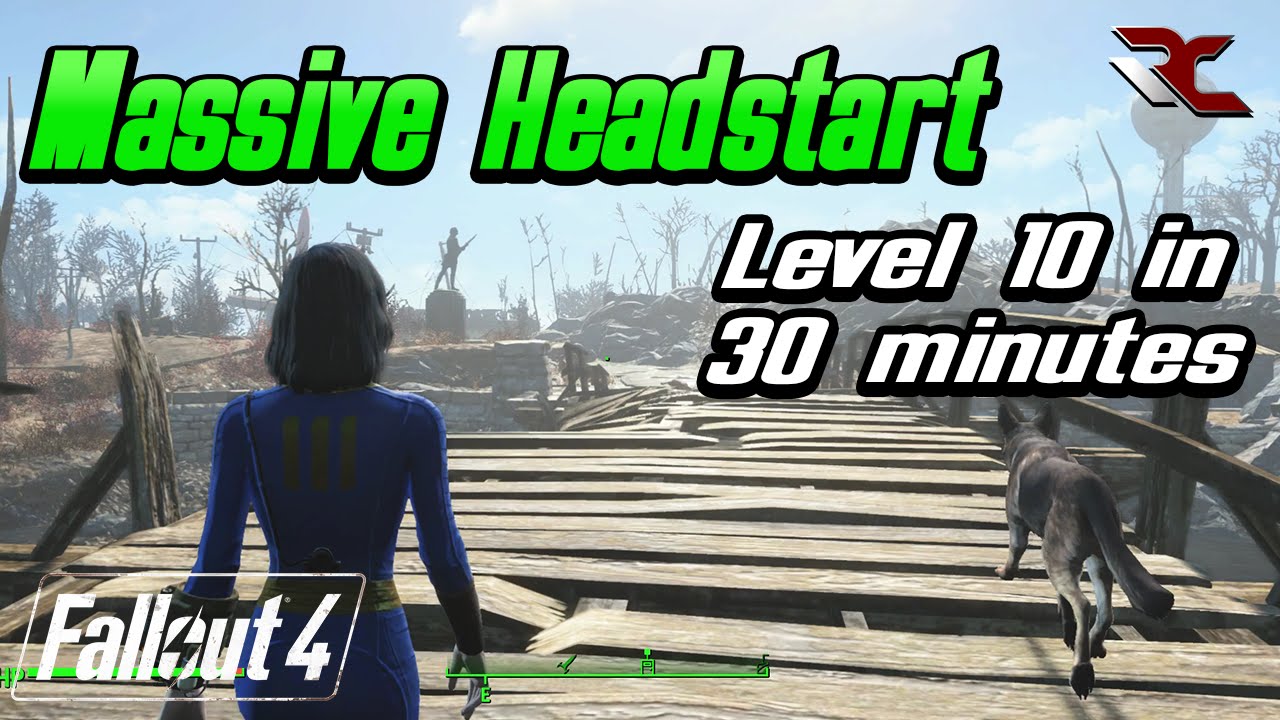 Fallout 4 | How to get a MASSIVE Head Start - Level 10 in 30 minutes