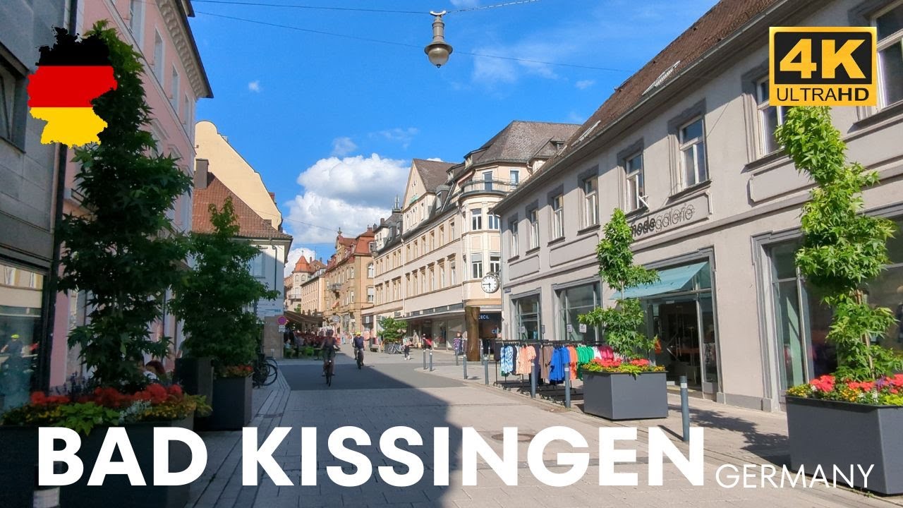 Bad Kissingen, Germany - part 2: A Walking tour in 2024 I  4K HDR