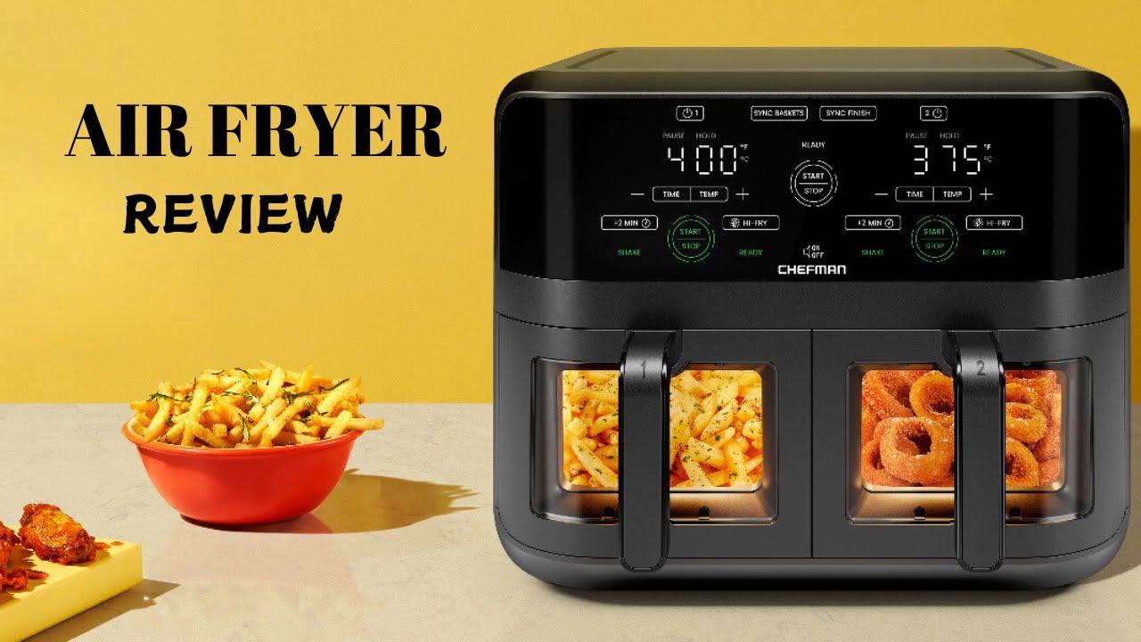CHEFMAN 6 Quart Dual Basket Air Fryer Review – Perfect for Family Dinners!