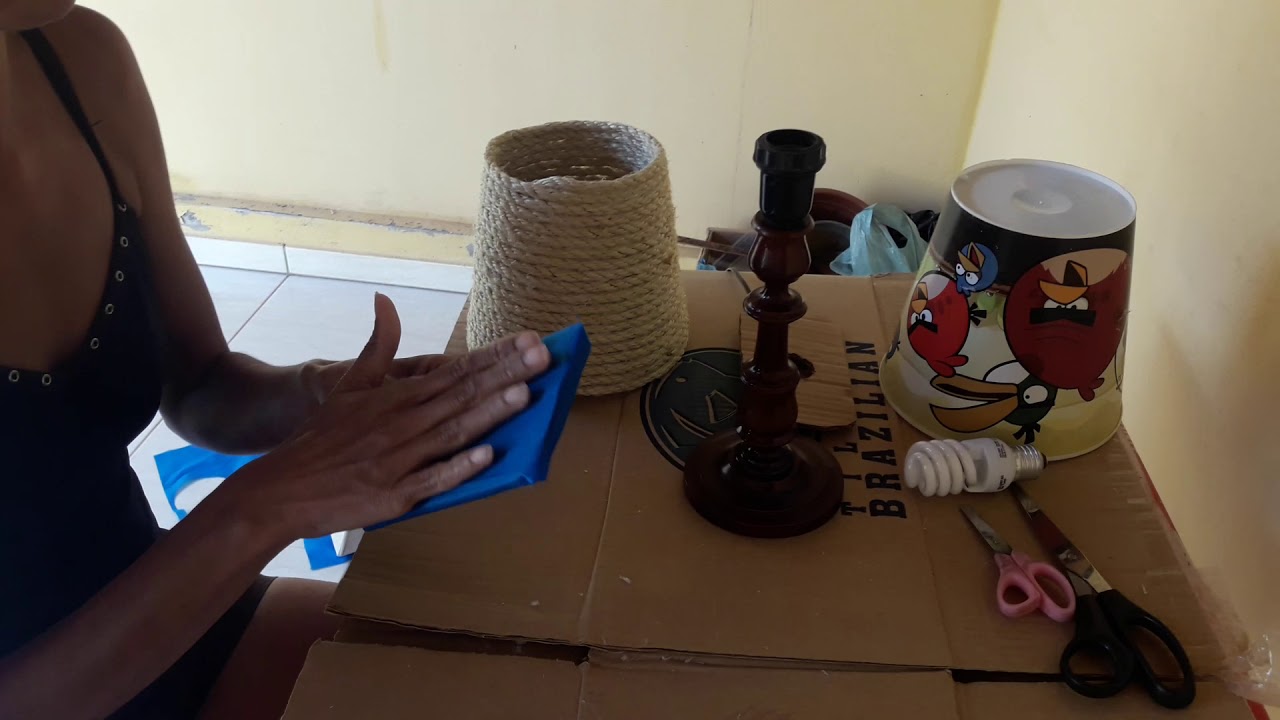 Cúpula de Abajur de Sisal