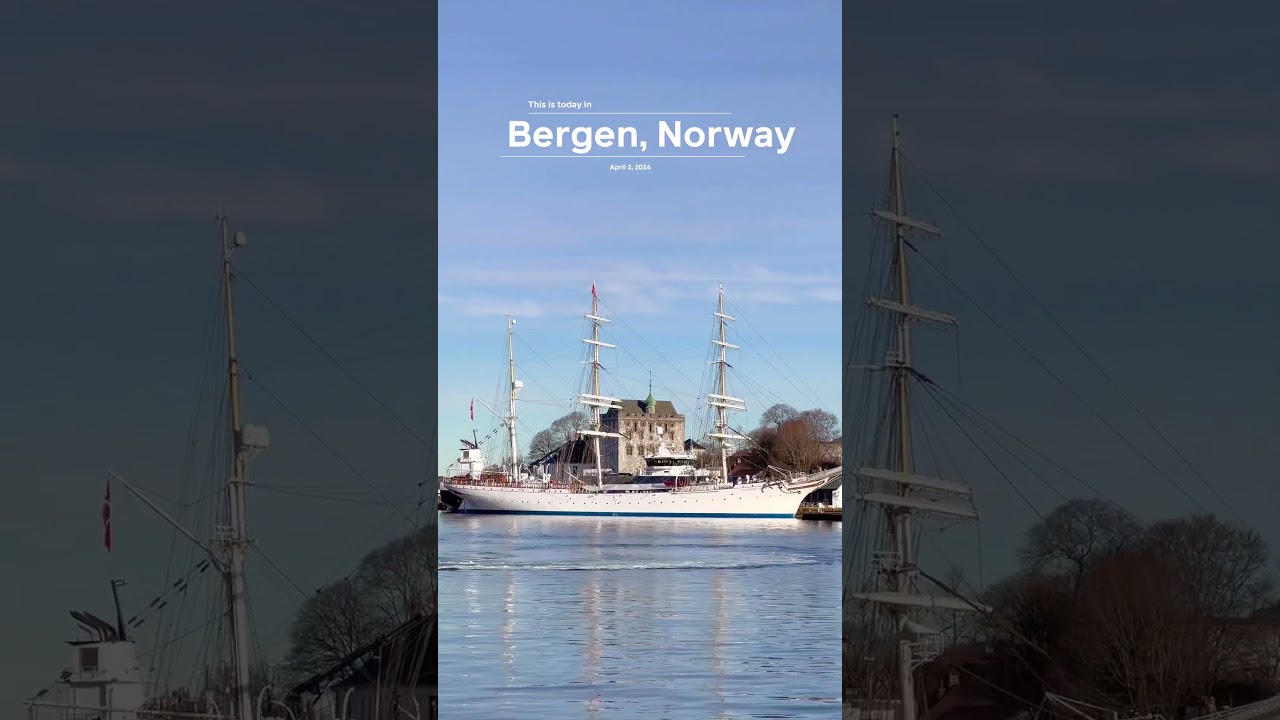 This is how Bergen, Norway looks right now!