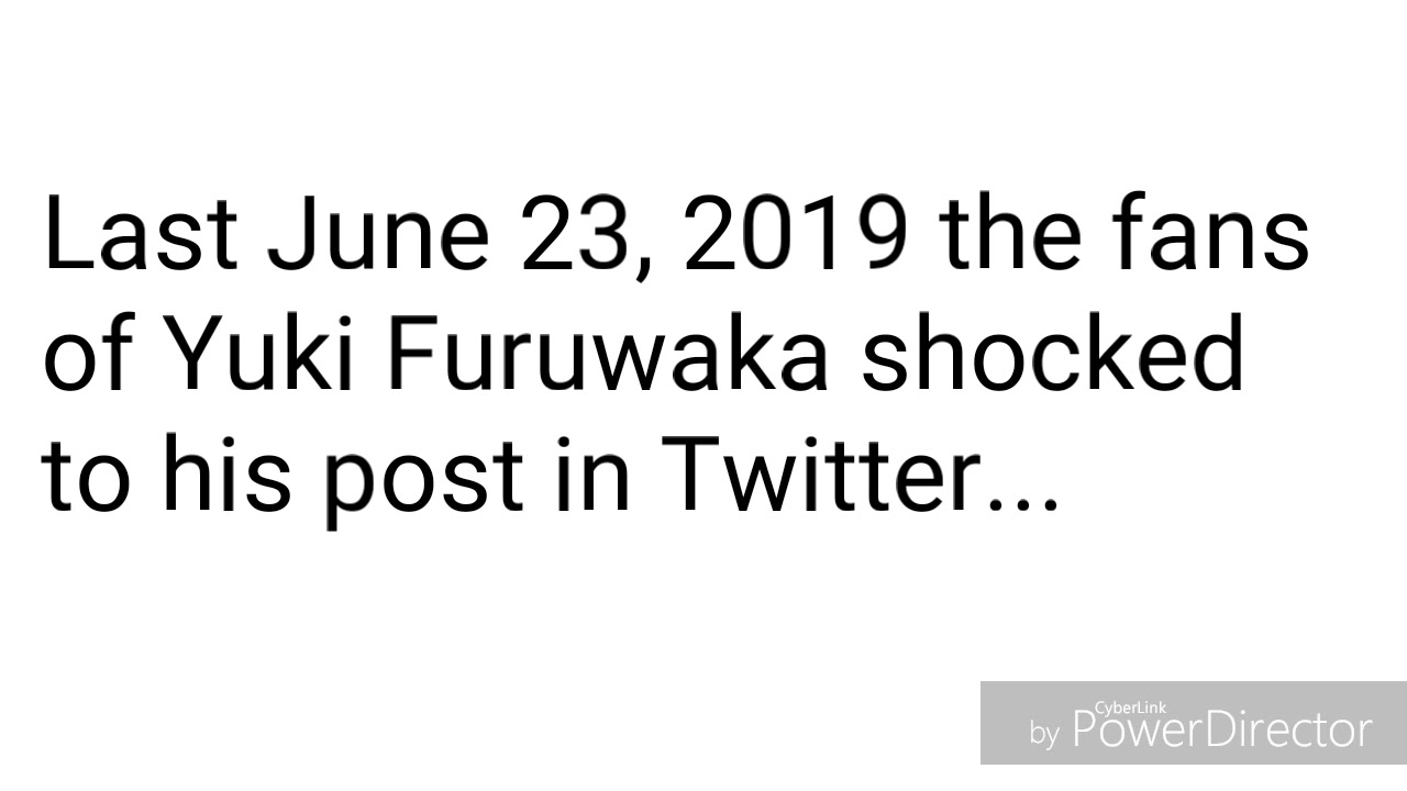 Yuki Furukawa announcement for his marriage