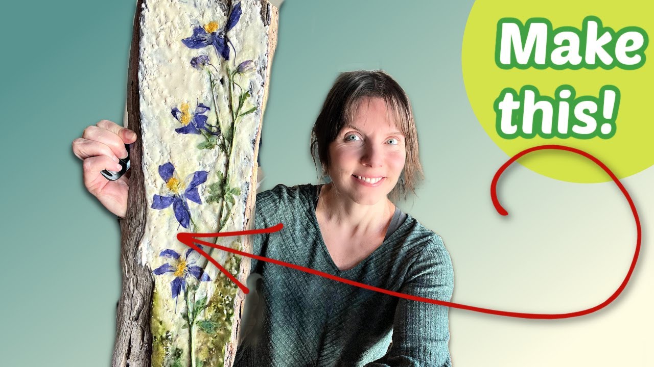 How I Paint with Beeswax & REAL Flowers: Encaustic Art Tutorial