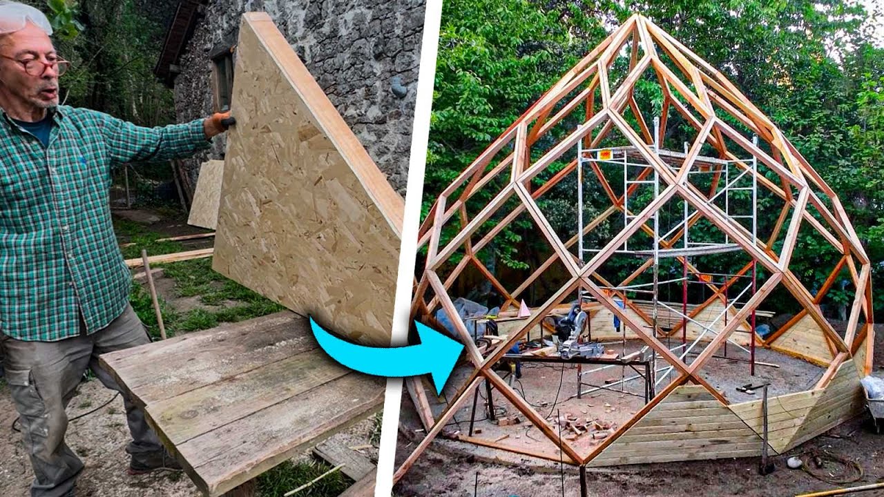 #69 🛖 Construyendo una Cúpula Geodésica en medio de la naturaleza || Domo VS Zome