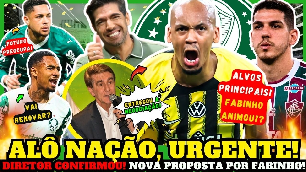 BAITA REFORÇO! 💥DIRETOR DO PALMEIRAS FALOU TUDO! 🔥PROPOSTA POR FABINHO! NINO PRIORIDADE! E O DANILO?