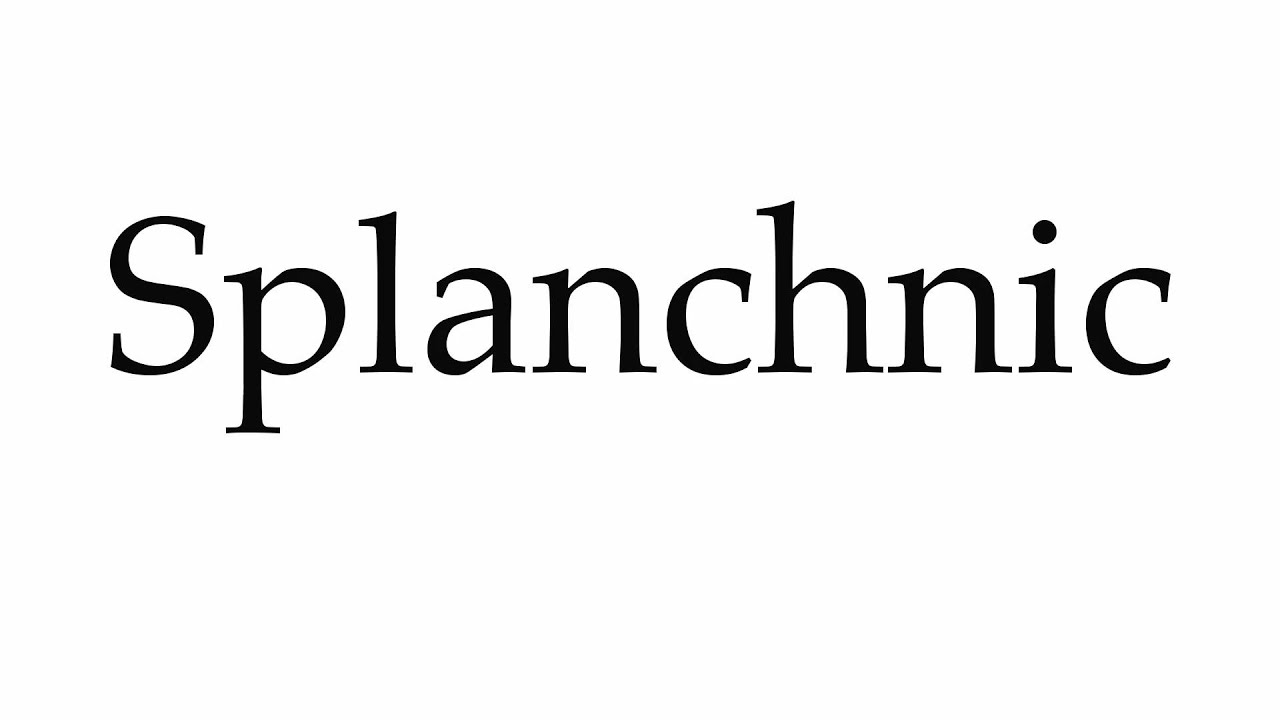 How to Pronounce Splanchnic