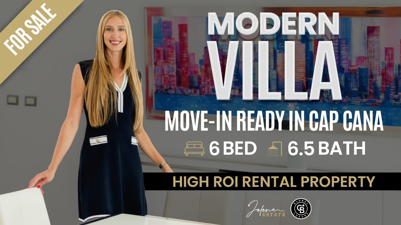 Modern 6-Bedroom Cap Cana Villa For Sale | Top Rental in Punta Espada