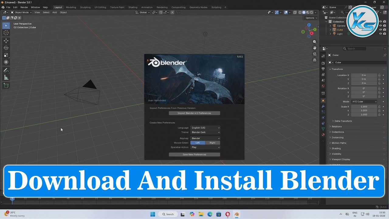 ✅ How To Download And Install Blender 5.0 On Windows 11/10