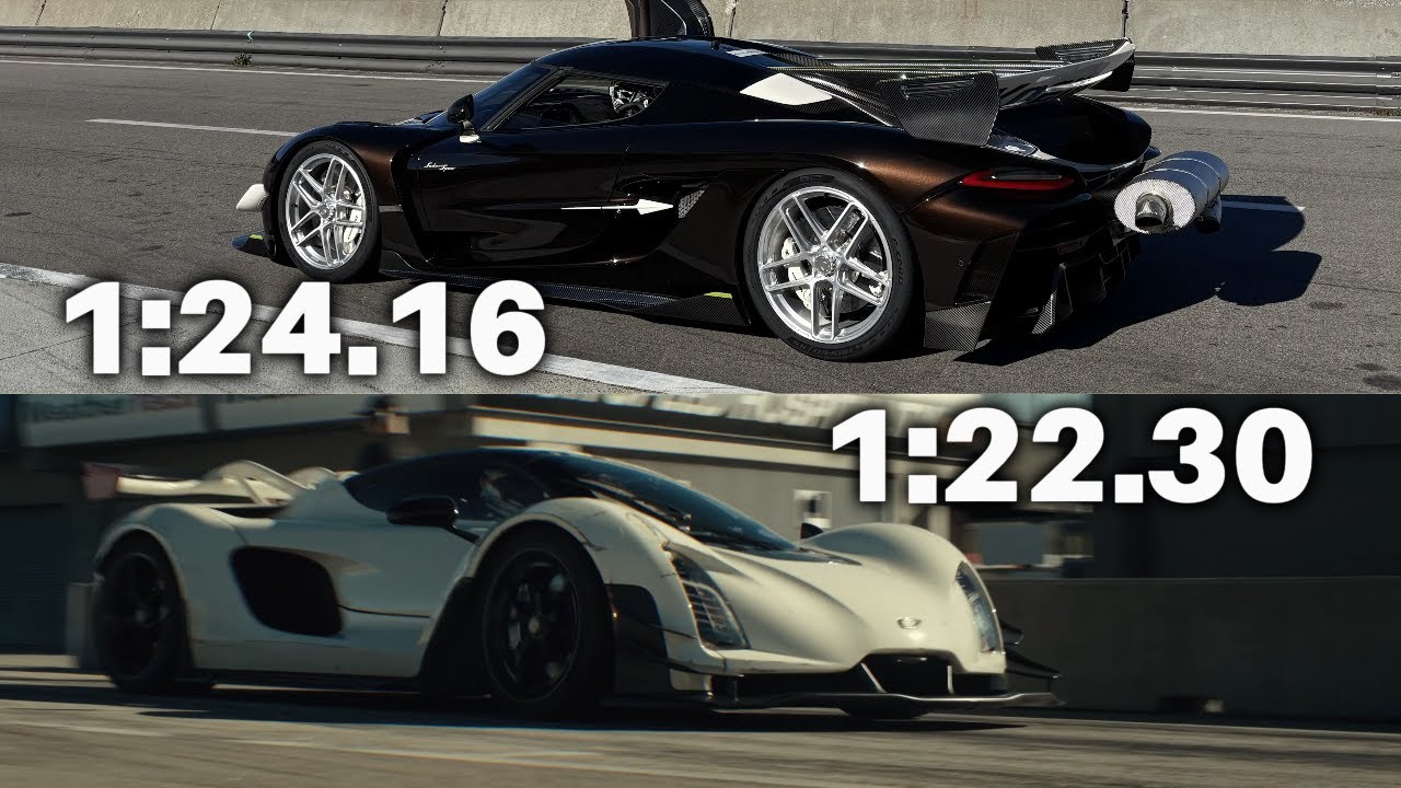 KOENIGSEGG Sadair's Spear vs Czinger 21C | Laguna Seca Lap Record
