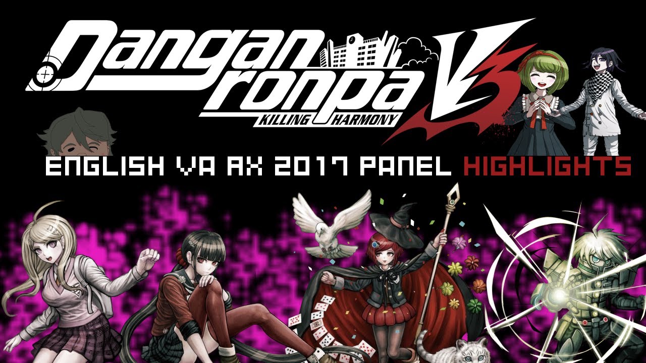 Danganronpa V3 English VA AX 2017 PANEL Hightlights (Monokuma's Blind Dating Game)