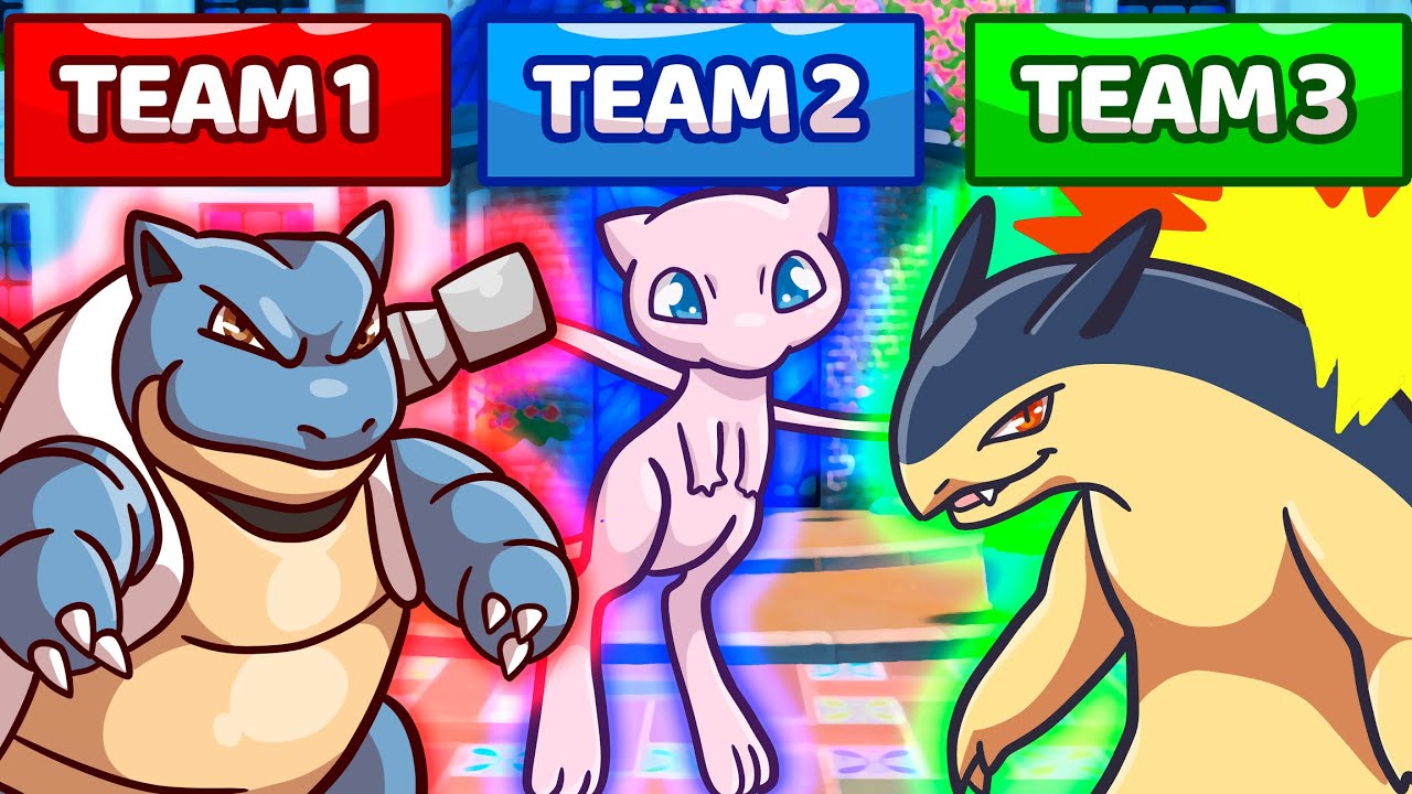 We use ALL of our Starter Pokemon to build teams, then battle!