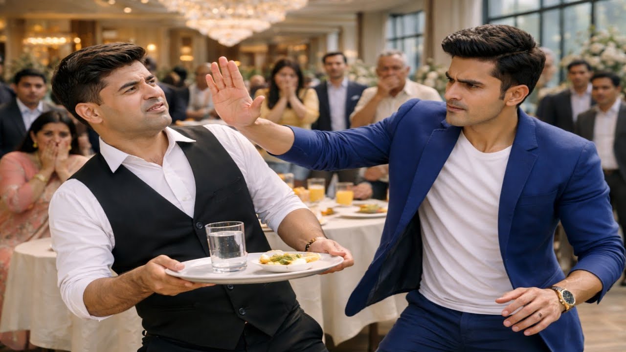 अमीर घर के बेटे ने सबके सामने वेटर को थप्पड़ मारा… अगले ही पल सच सामने आया और सब रो पड़े....