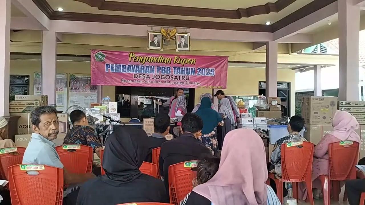 Undian Hadiah wajib pajak PBB Desa Jogosatru tahun 2025