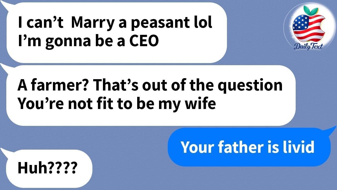 【Apple】 My boyfriend called off our engagement after learning my family runs a farm