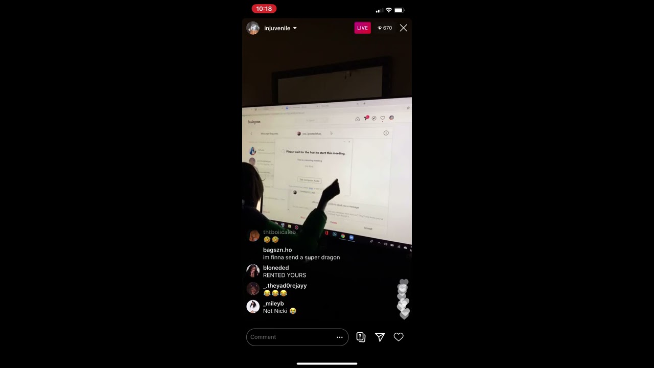Juvi Zoom Trolling| Instagram Live