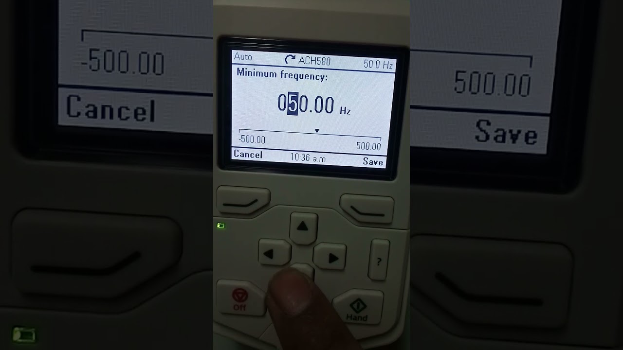 ABB ACH580 FREQUENCY LIMIT SETTING