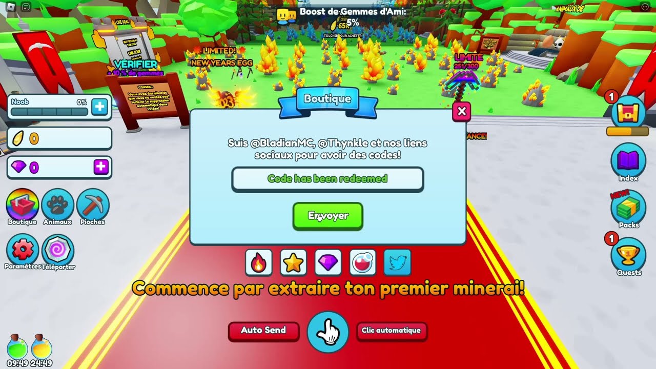 Pickaxe Mining Simulator  💬All New Codes Secret💬#1
