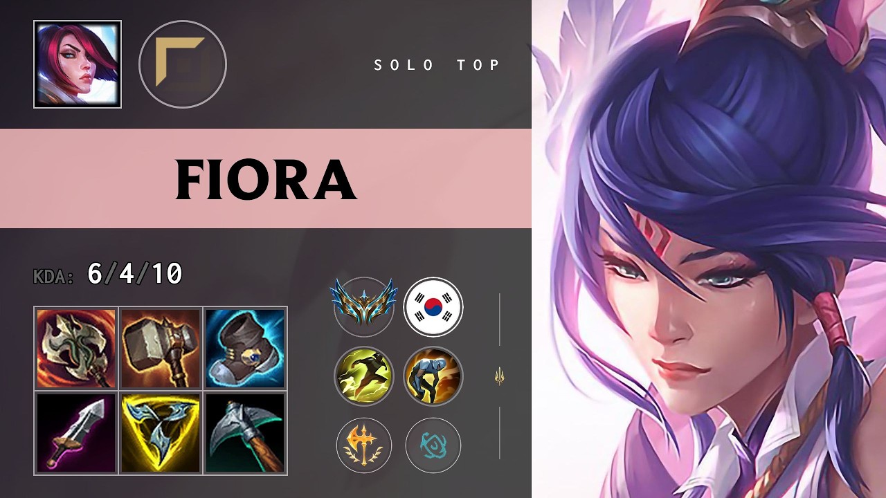 Fiora Top vs Corki - KR Challenger Patch 26.20