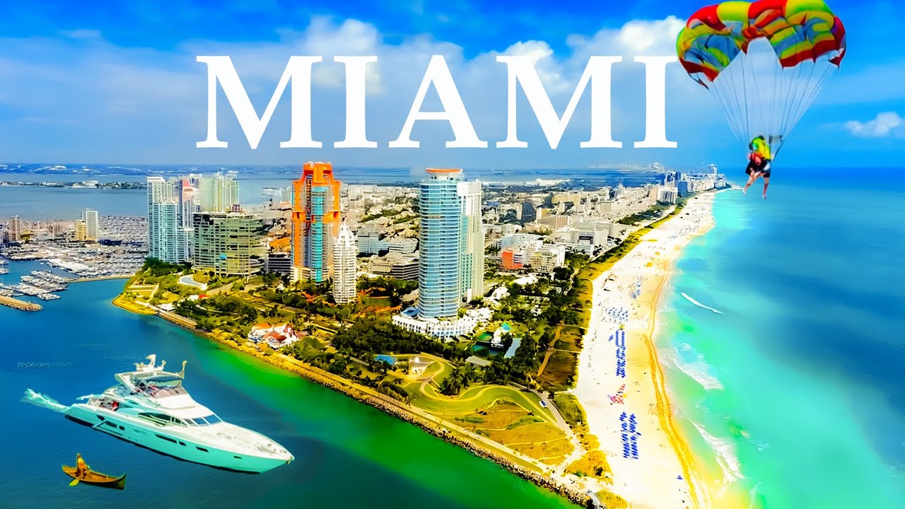 Miami 4K | Discover Tropical Beach Paradise and Turquoise Waters With Deep House Chill