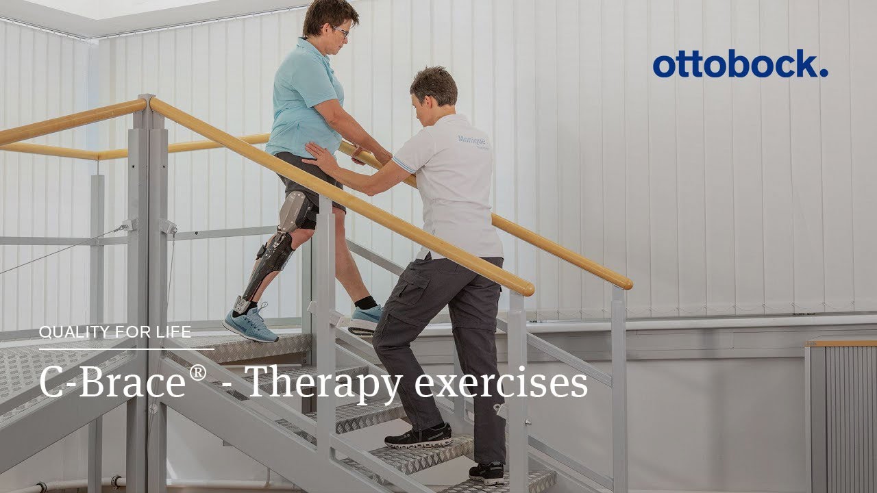 C-Brace&reg; Leg Orthosis: Therapy exercises 11/16 - Training on the stairs │ Ottobock