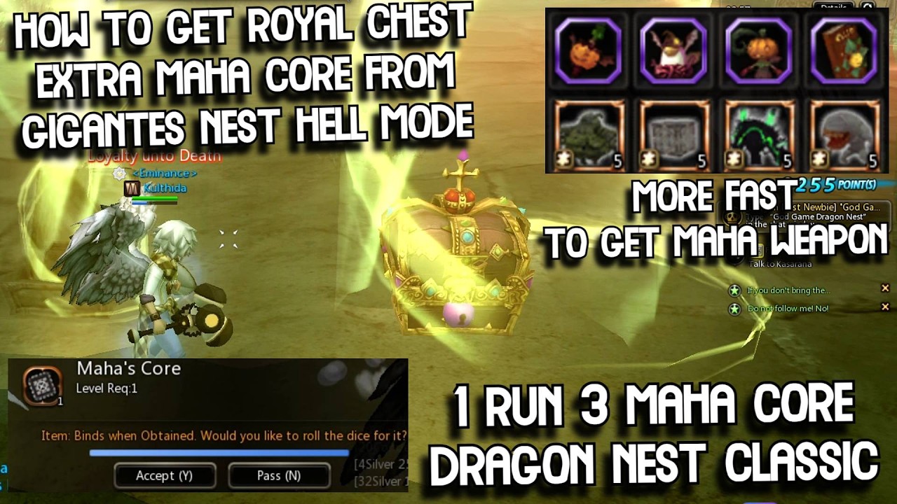 How To Get RC Extra Maha Core in Gigantes Nest Hell | 1 Run 3 Maha Core For Exchange Maha Weapon