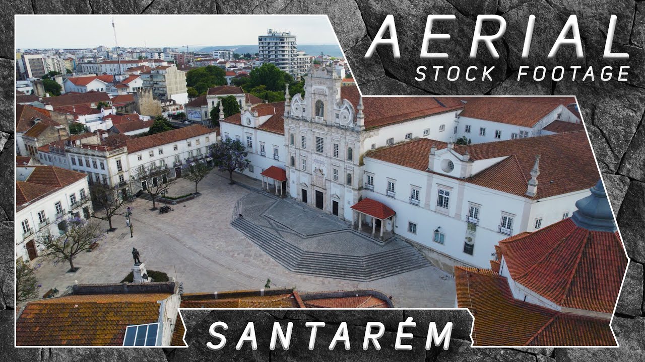 Santarém ● Portugal 🇵🇹 | 4K Aerial Drone Stock Footage