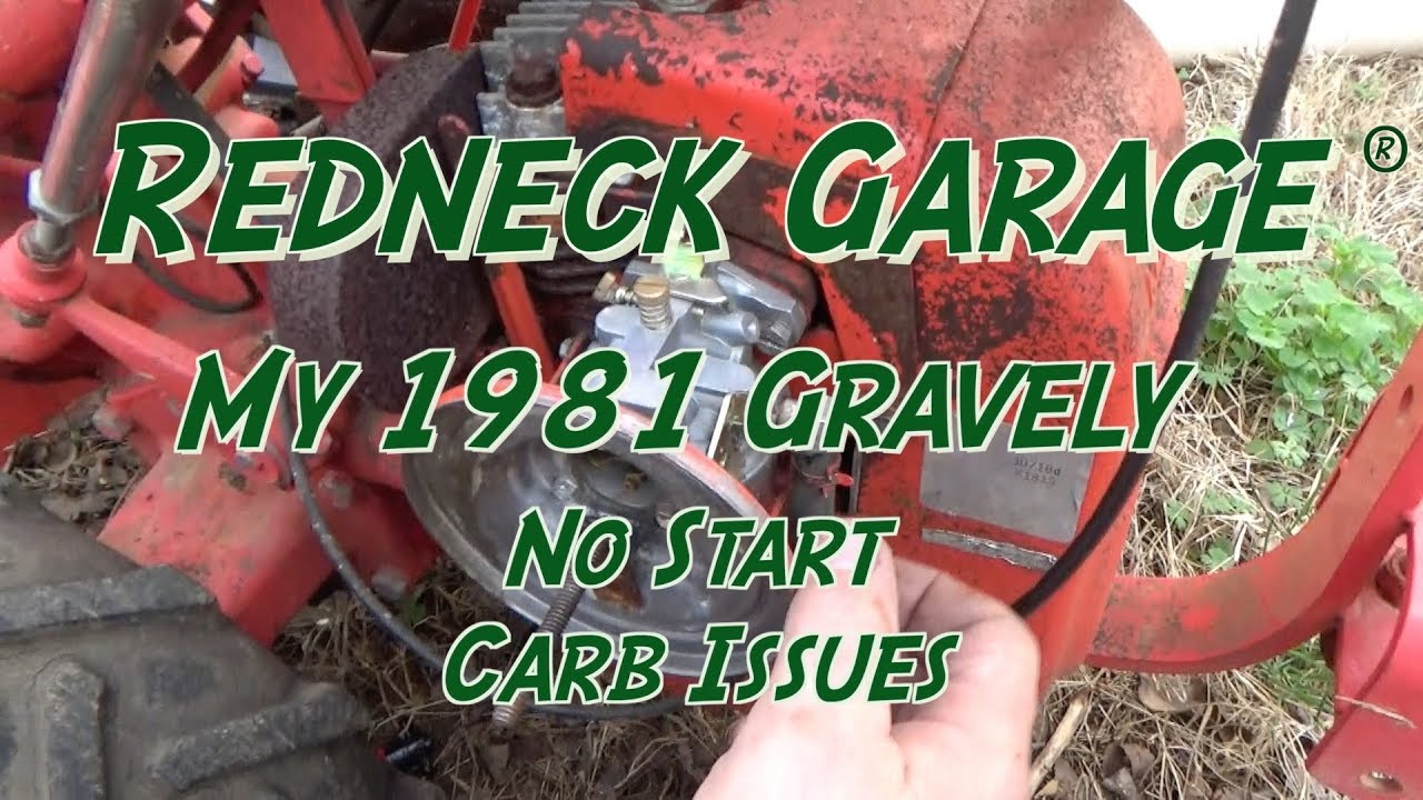 My Gravely Tractor - No Start - ETHANOL Is Evil  - Trouble Shooting